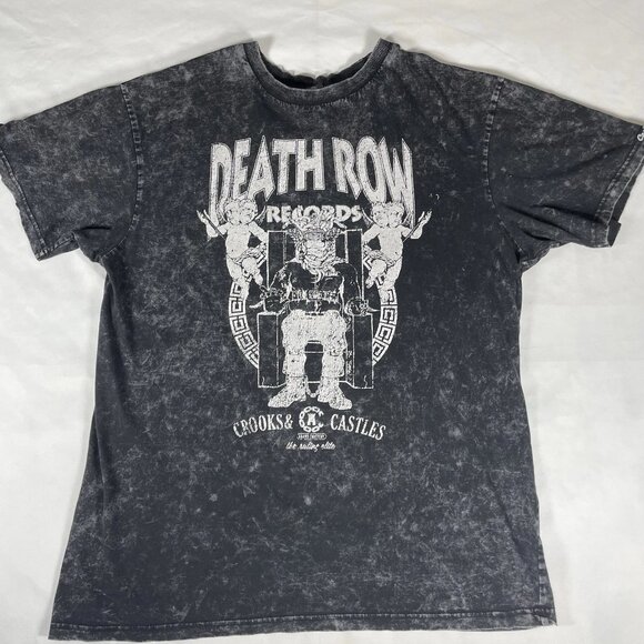 Crooks & Castles Other - Death Row Records x Crooks & Castles T-Shirt Black Men's Large